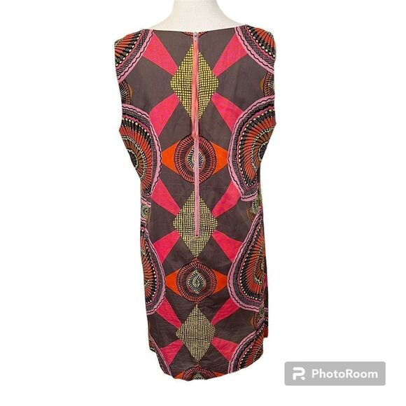 Uncle Frank Anthropologie Sleeveless Gray and Pink Shift Dress Size Large Made i - Picture 3 of 8